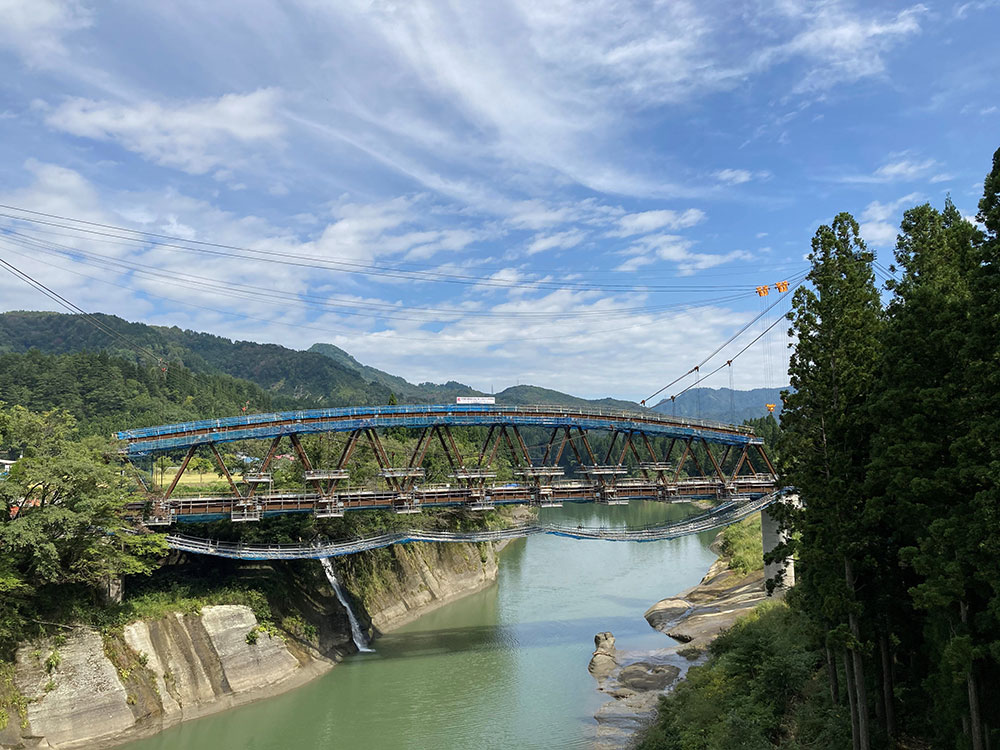 復旧工事（第7只見川橋梁）