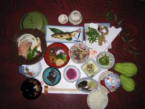 民宿　浦新 食事